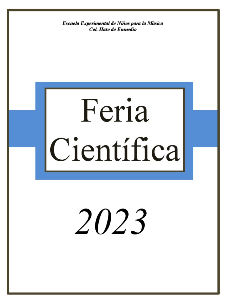 Informe de Feria Cientifica | PDF | Modificación de comportamiento ...