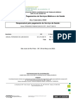 Comprovante de Pagamentos de Serviços Médicos e de Saúde: Ano Calendário 2022