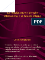 Derecho Internacional Derecho Interno