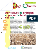 Agriculture de Précision Et Gestion de L'état Magnésique Et Calcique Des Sols
