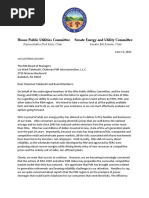 Oh Legislative Committees Letter Regarding Il Ceja Analysis