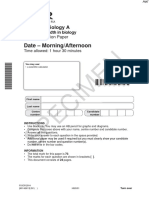 Specimen QP - Paper 1 OCR (A) Biology As-Level