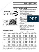 Kholer Generator 750REOZMD Spec Sheet