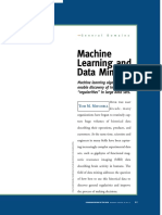 Machine Learning and Data Mining