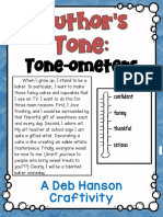 Tone-Ometers: A Deb Hanson Craftivity