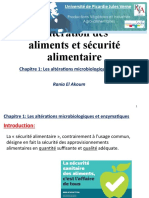 Altération Des Aliments Et Sécurité Alimentaire - Chapitre 1 - Les Altérations Enzymatiques