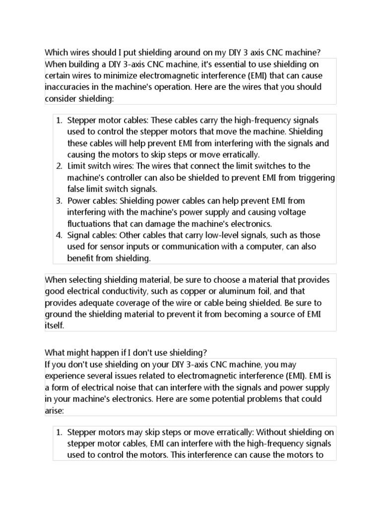 Grounding For Cnc Pdf Electromagnetic Interference Manufactured Goods