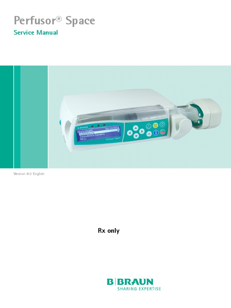 Perfusor Space Operator Manual Ver 8.0 | PDF | Electrostatic Discharge ...