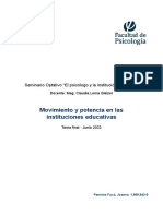 Pennino Fuxá, J. Movimiento y Potencia en Las Instituciones Educativas