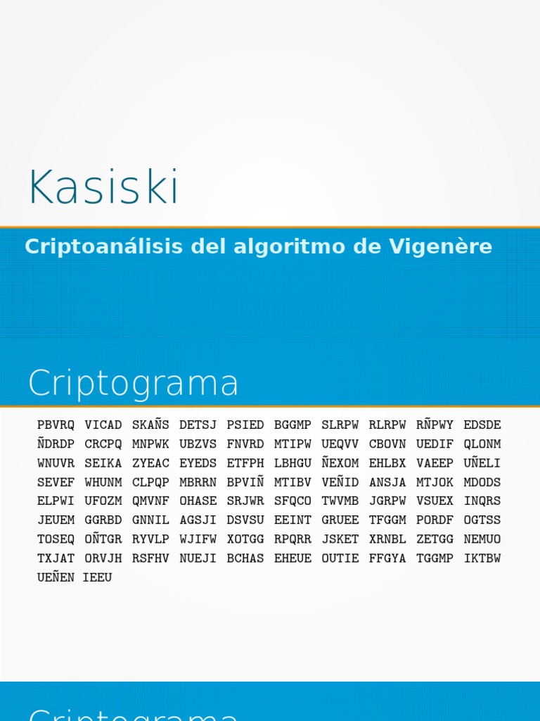 Kasiski | PDF