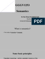 Lecture - Semantics