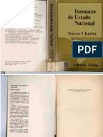 Formação Do Estado Nacional - Kaplan