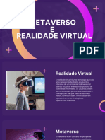 Metaverso e Realidade Virtual Diferença