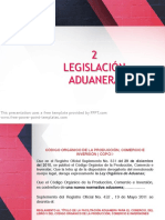 Segunda Parte Comex PPT Legislacion Aduanera