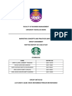 MKT421 STARBUCKS CASE STUDY