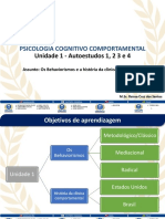 Unidade I - Psicologia Cognitivo Comportamental