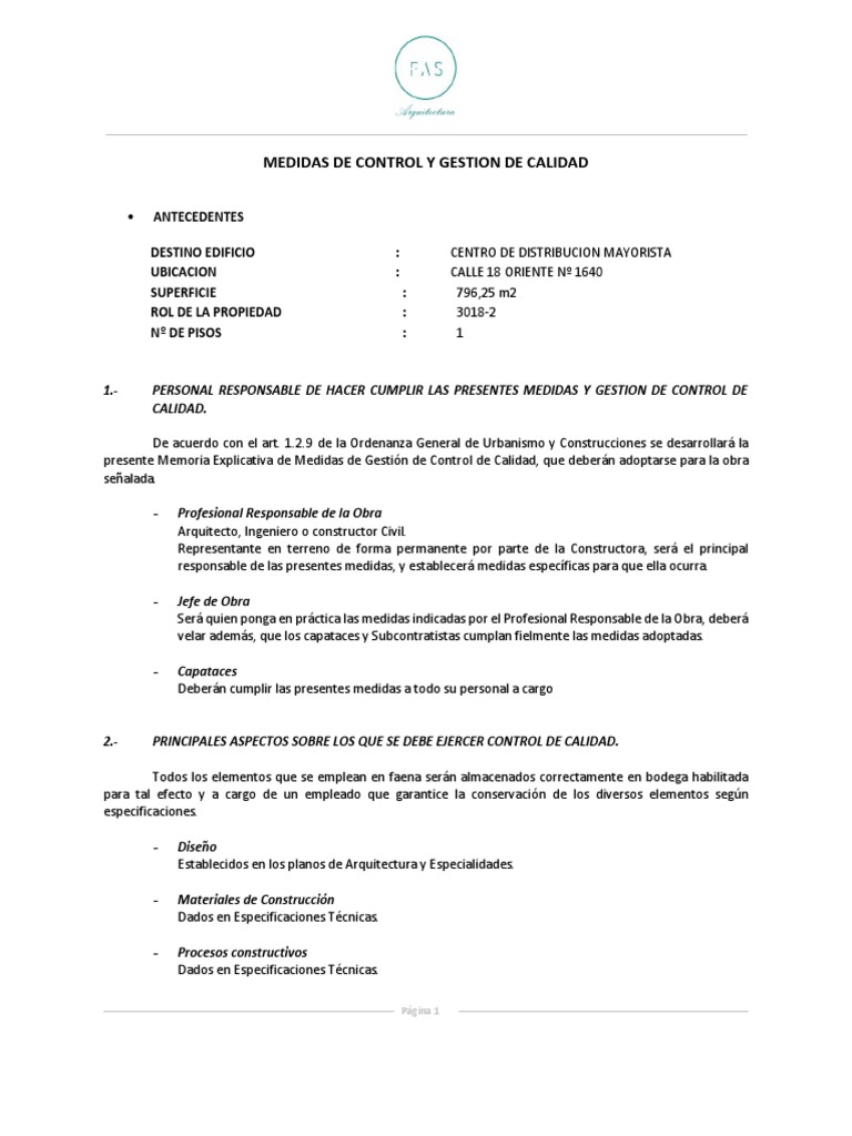 12 - Medidas de Control y Gestion | PDF | Hormigón