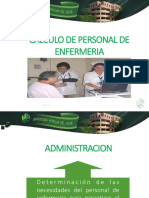 Cálculo de Personal en Enfermería. Delfina Sánchez. 209-1