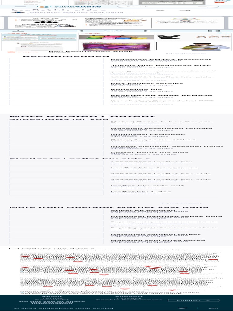 Leaflet Hiv Aids S 2 | PDF
