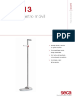 TDS FICHA TECNICA Estadiometro o Tallimetro Movil SECA 213