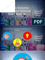 Oxidation Reduction Chemical Equations