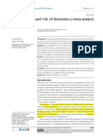 Schizopherian and Risk To Dementia