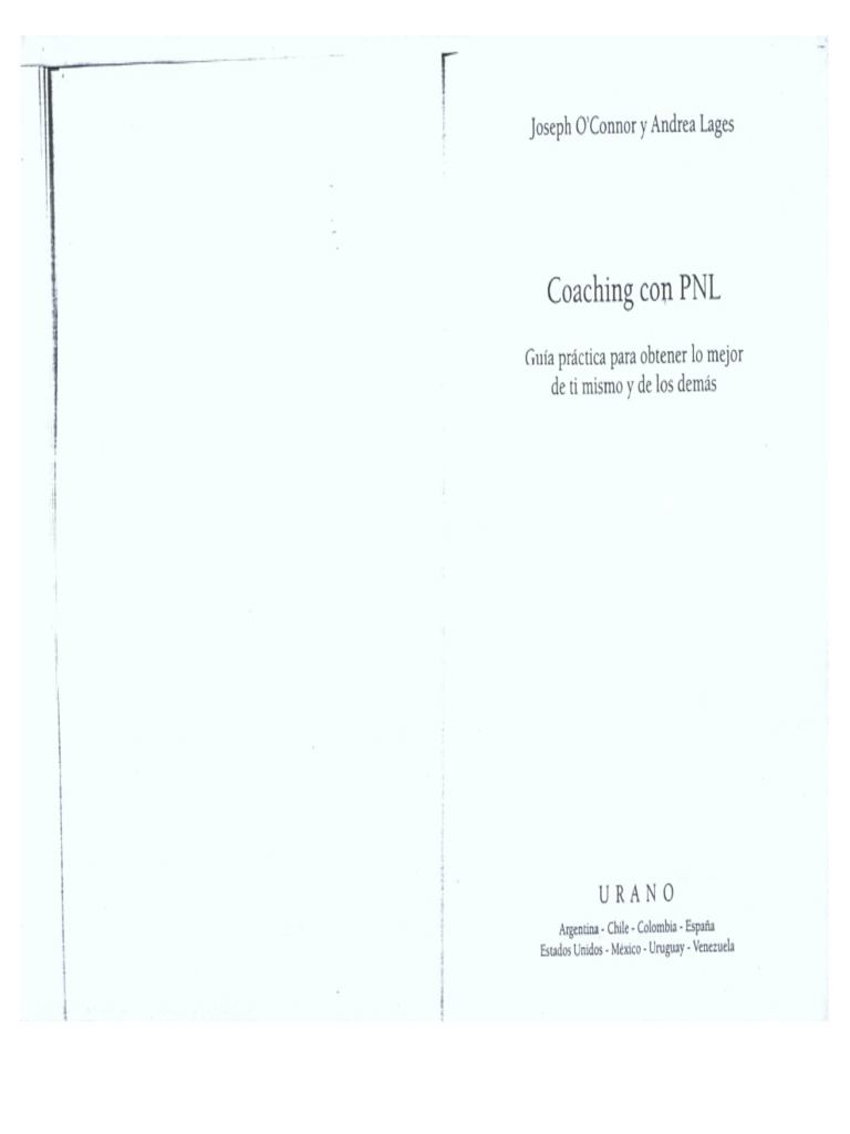 Coaching Con PNL - O Connor | PDF