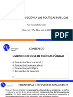 Clase 6 7 y 8 INTRODUCCIÓN A LAS POLÍTICAS PÚBLICAS 2023