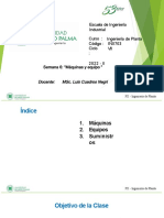 Sem 06, Máquinas y Equipos