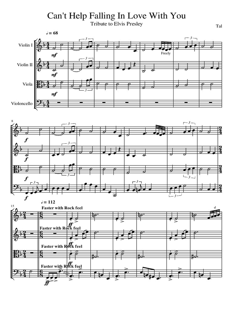 CantHelpFallingInLoveStringQuartet Compress 2 Download Free