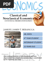 Classical and Neoclassical Economics