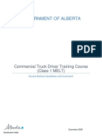Trans Commercial Truck Driver Training Course Class 1 Melt 2020