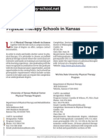 Physical Therapy Schools in Kansas