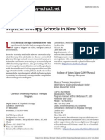 Physical Therapy Schools in New York