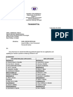 TRANSMITTAL