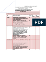 Lista de Cotejo para Evaluacic3b3n de Fichero Asignatura Estatal