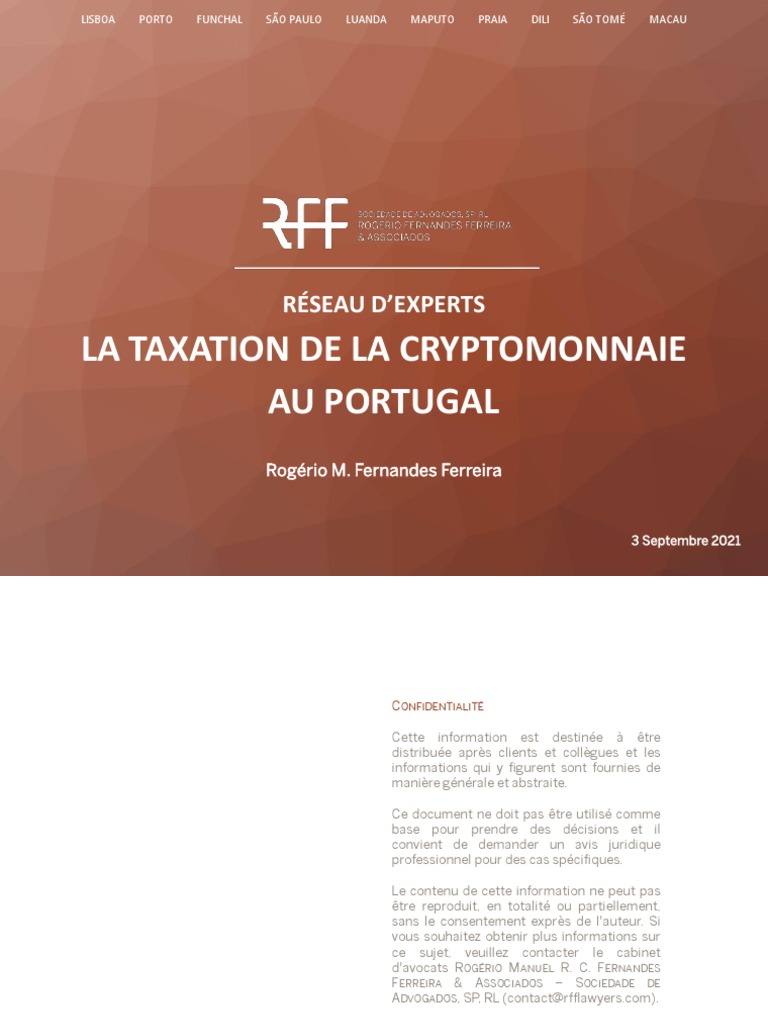 Taxation des Cryptomonnaies au Portugal | PDF | Impôt sur le revenu | Impôts