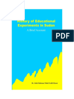 History of Educational Experiments in Sudan A Brief Account
