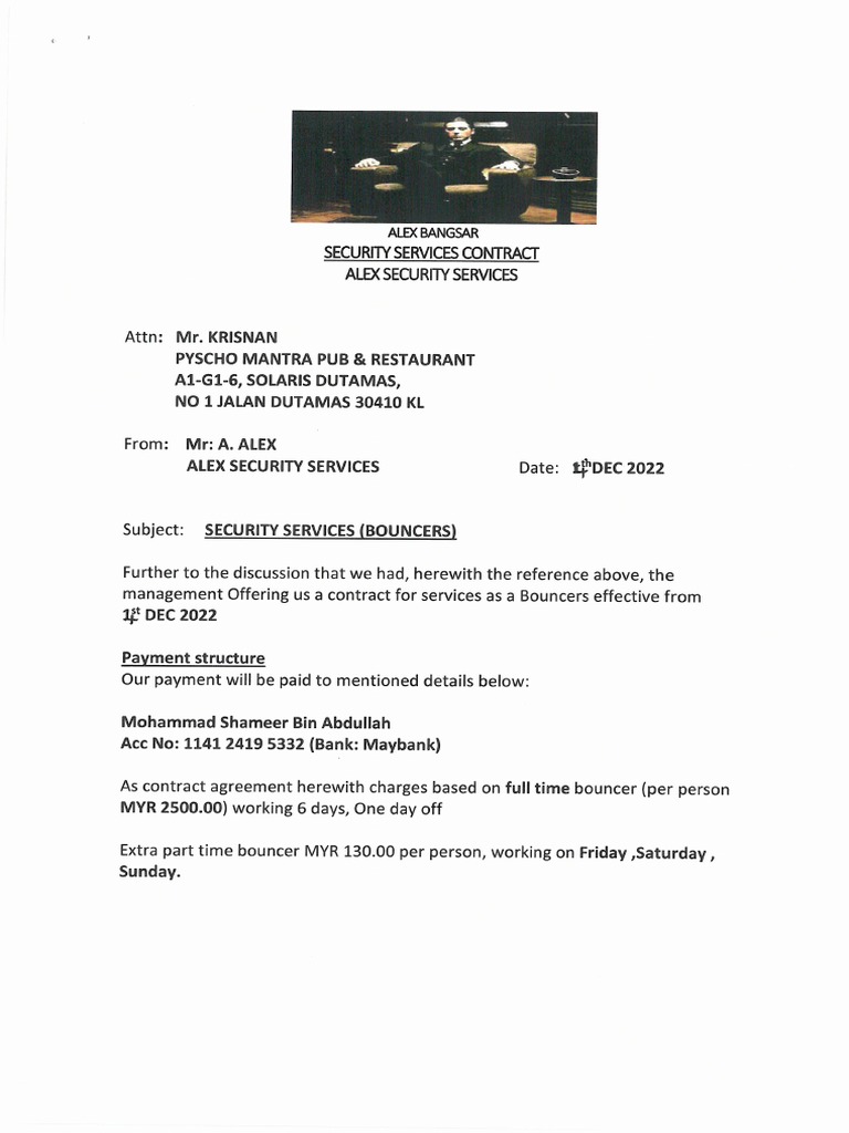 Security Contract | PDF