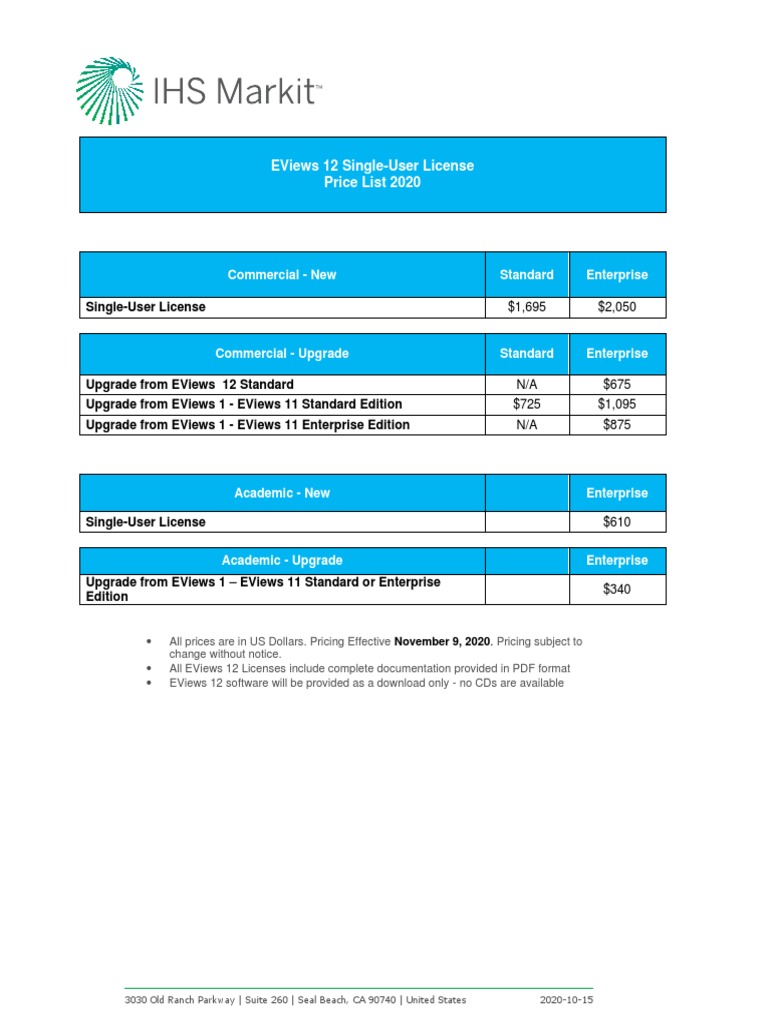 Eviews 12 Student Version Free Download