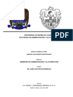 Ensayo Sobre La Gestión Socialmente Responsable