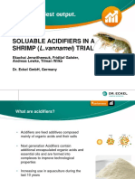 Soluable Acidifier in A Shrimp (L Vannamei) Trial