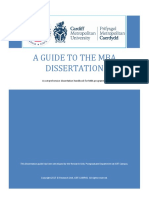 MBA Dissertation Handbook Dec 2022