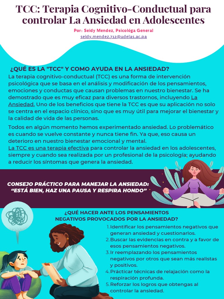 TCC para Controlar la Ansiedad Adolescente | PDF | Crecimiento personal ...