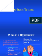 Hypothesis Testing - Online - Lecture - 1