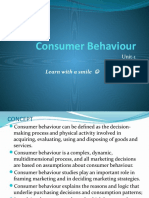 Consumer Behaviour - Unit 1