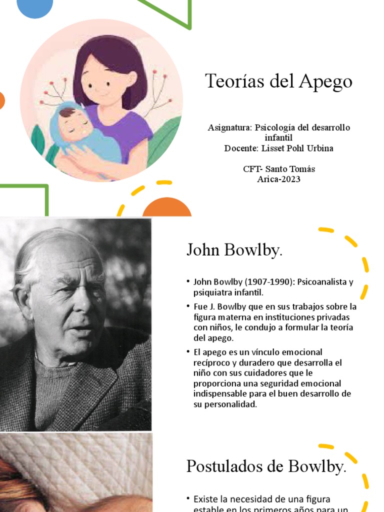 Clase N°4 Teorías Del Apego | PDF | Teoría de apego | Las emociones
