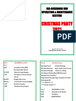 Cristmas Party 2021: Nia-Bukidnon Imo Operation & Maintenance Section