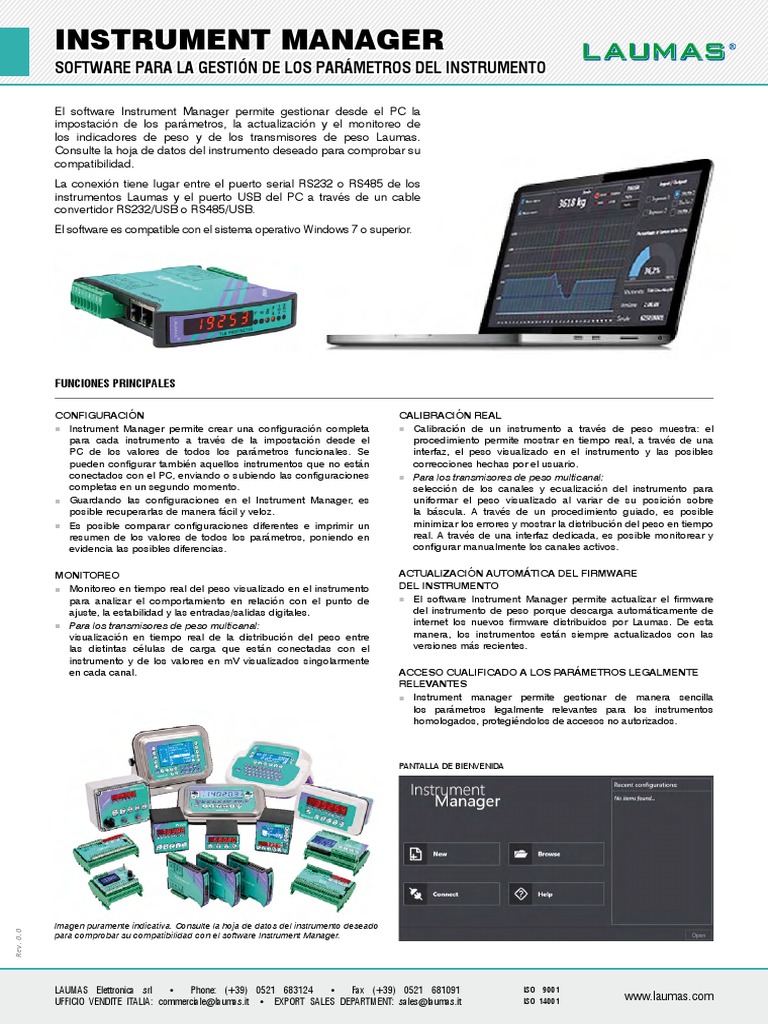 Instrument Manager Es PDF USB Software