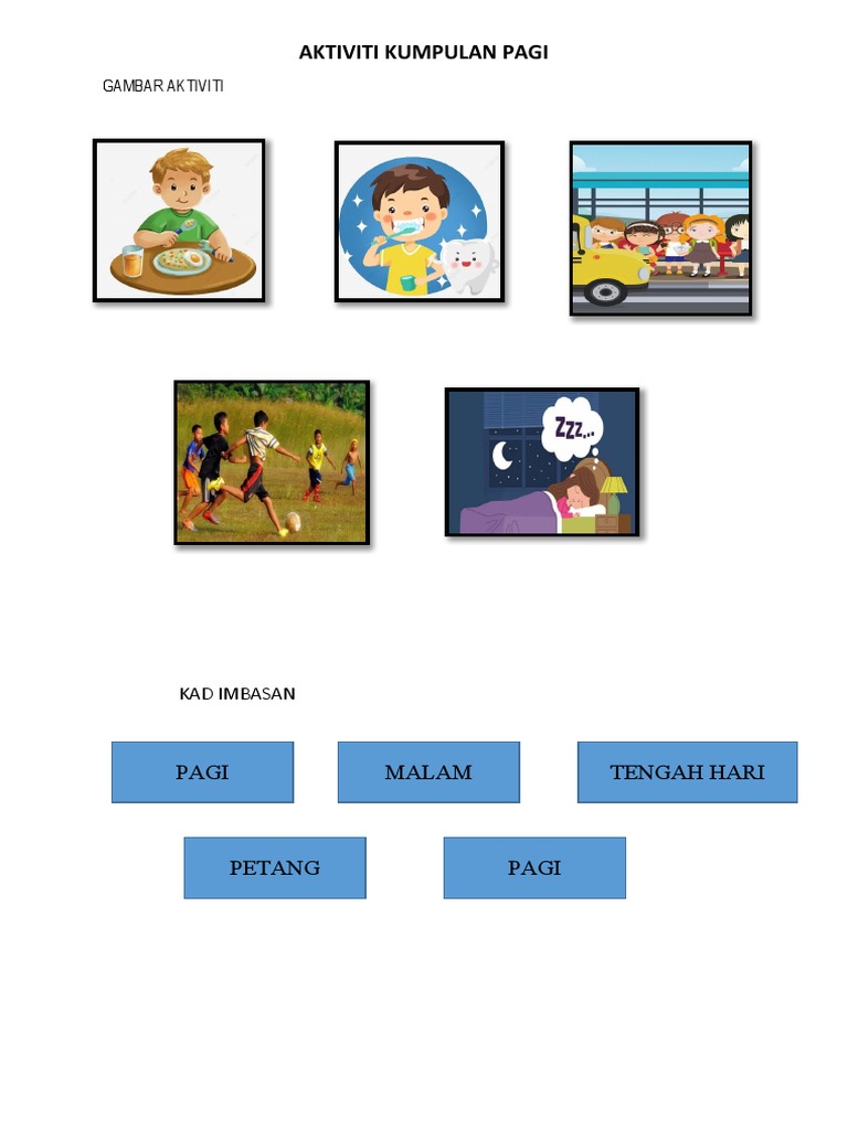 AKTIVITI KUMPULAN PAGI | PDF